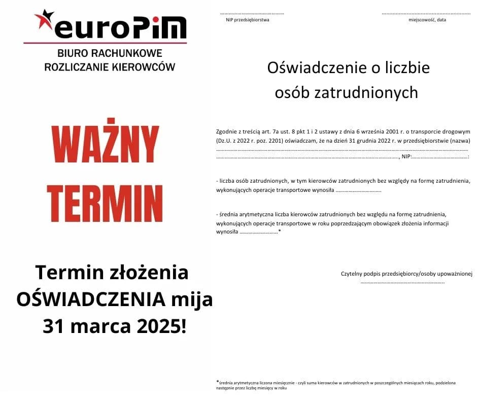 Jak wypełnić oświadczenie o zatrudnieniu kierowcy bez błędów?